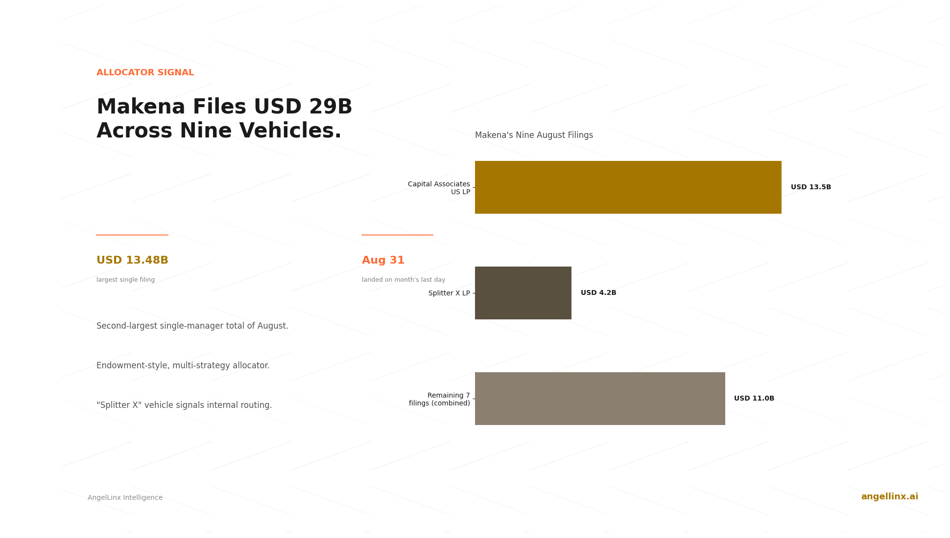 Makena Capital's USD 29 Billion August, Across Nine Filings